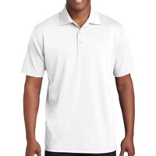 Adult RacerMesh Polo - 8 Medium (WHITE) Thumbnail